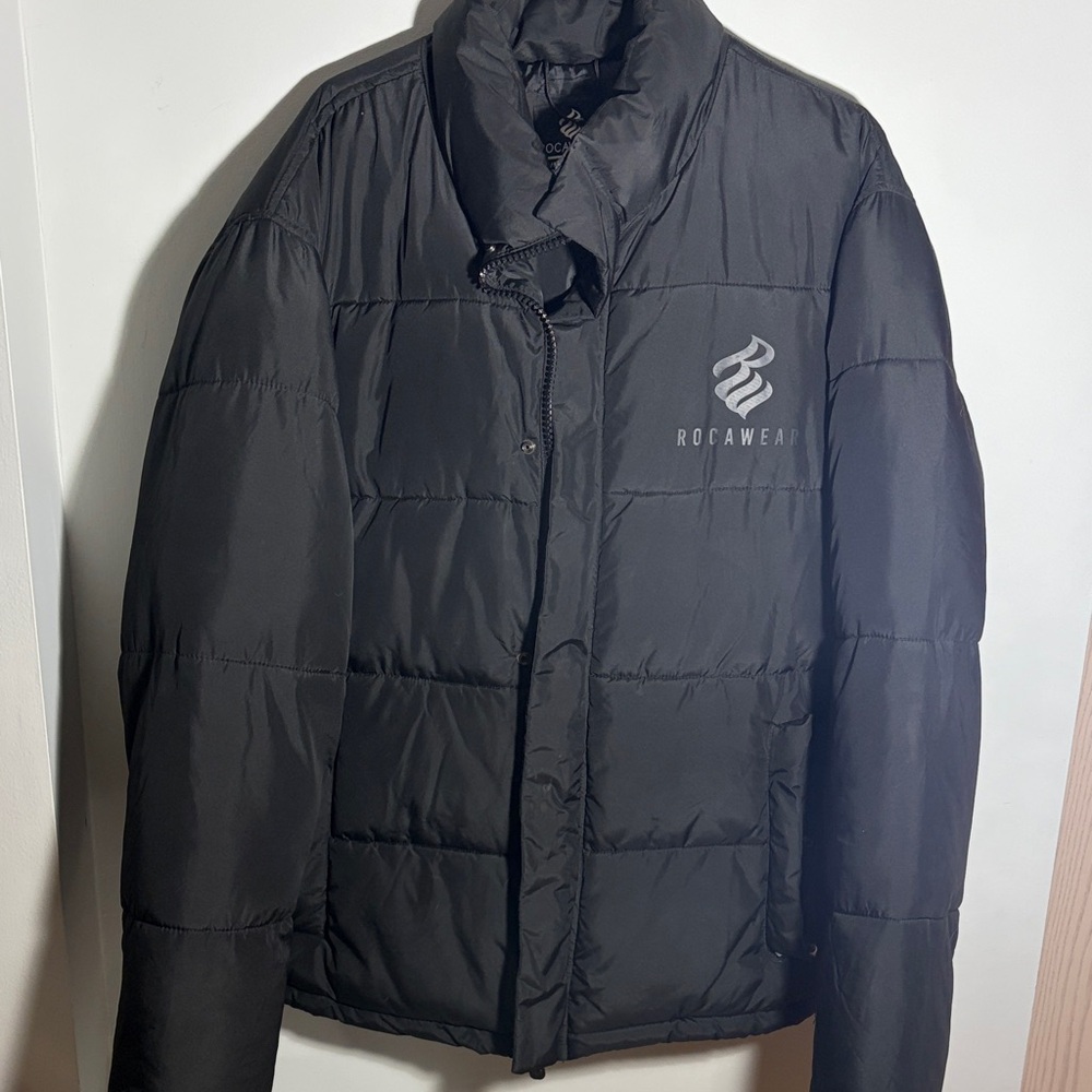 Rocawear Men's Dark Puffer Jacket